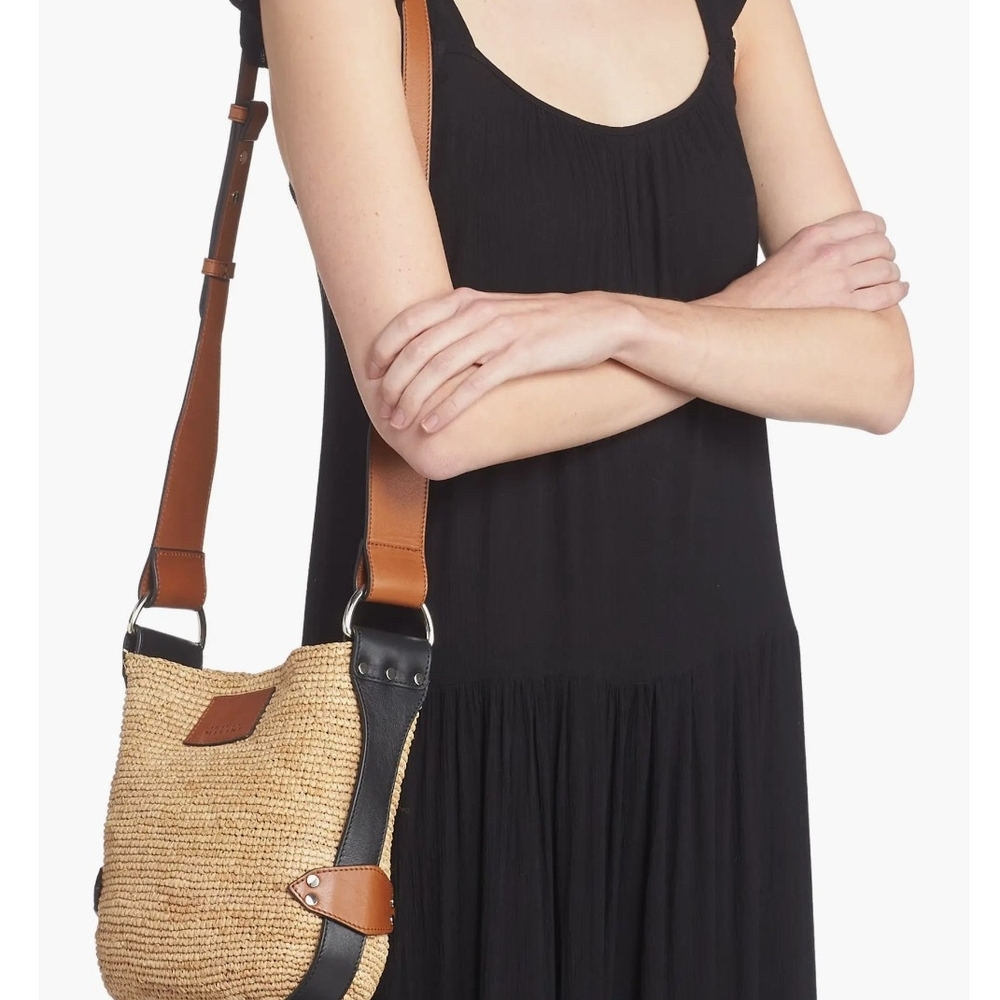 Isabel Marant Porte Epaule Mini Bayia Crossbody Dark Brown Strap - Picture 2 of 6